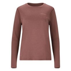 Koszulka do biegania damska Endurance Maje Melange L/S. Brązowe koszulki sportowe damskie Endurance, l, bez wzorów, bez kołnierzyka, bez ramiączek, do biegania. Za 119.99 zł.