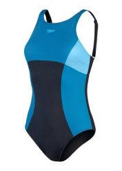 Strój Kąpielowy Speedo Shaping Enlace Printed – Czarno-Niebieski – Rozmiar 32. Czarne kostiumy jednoczęściowe damskie Speedo, bez wzorów, z lycry, eleganckie, na fitness i siłownię. Za 138.70 zł.
