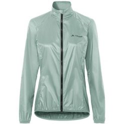 Kurtka rowerowa W Matera Air Jacket. Niebieskie kurtki damskie Vaude, bez wzorów, z materiału, bez kaptura. Za 339.00 zł.