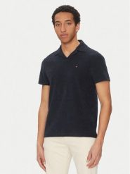 Tommy Hilfiger Polo MW0MW38479 Granatowy Regular Fit. Niebieskie koszulki polo męskie Tommy Hilfiger, m, bez wzorów, z bawełny, bez ramiączek. Za 219.99 zł.