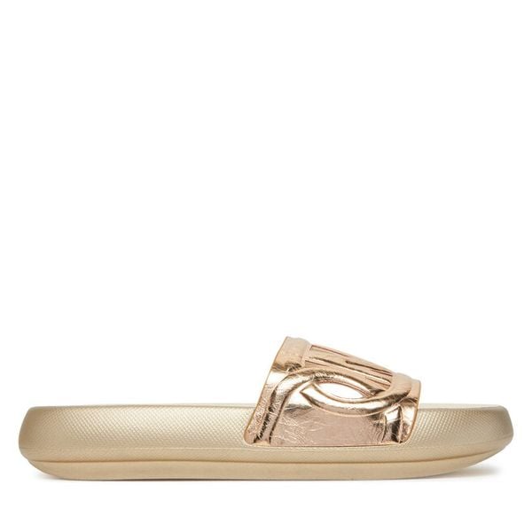 Klapki MICHAEL Michael Kors. Żółte klapki damskie MICHAEL Michael Kors, bez wzorów, bez obcasa. Za 259.99 zł.
