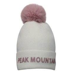 Czapka Peak Mountain Maitresse. Białe czapki i kapelusze damskie Peak Mountain, na zimę, bez wzorów, sportowe. W wyprzedaży za 127.00 zł.