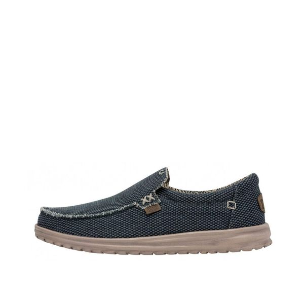 Buty Hey Dude Mika Braided. Fioletowe eleganckie półbuty Hey dude, z materiału, eleganckie, bez zapięcia. Za 299.00 zł.