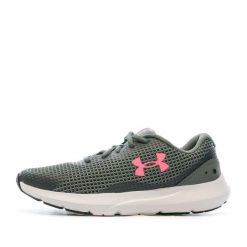 Buty do biegania damskie Under Armour Surge 3. Czerwone obuwie sportowe damskie Under Armour, bez wzorów, z materiału, do biegania. Za 166.99 zł.