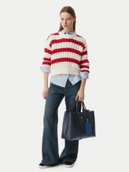 Tommy Hilfiger Torebka Th Icon Satchel AW0AW18723 Granatowy. Niebieskie torebki do ręki damskie Tommy Hilfiger, bez wzorów, ze skóry, bez dodatków. Za 699.99 zł.