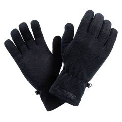 Rękawiczki męskie polarowe Hi-Tec Salmo - czarne, Rozmiar S/M. Czarne buty sportowe męskie Hi-tec, z materiału, bez zapięcia. Za 29.99 zł.
