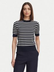 Tommy Hilfiger Sweter WW0WW49705 Granatowy Slim Fit. Niebieskie swetry damskie Tommy Hilfiger, xs, bez wzorów, z syntetyku, bez kołnierzyka, bez ramiączek, bez kaptura. Za 369.99 zł.