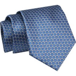 Krawat - ALTIES - Niebieski, Regularny Wzór. Niebieskie krawaty i muchy Alties, bez wzorów, z tkaniny, eleganckie. Za 49.00 zł.