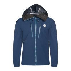 Kurtka przeciwdeszczowa męska Maloja RumoM. Niebieskie kurtki męskie Maloja, m, bez wzorów, trekkingowe. Za 989.99 zł.