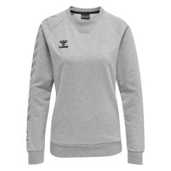 Damska bluza bawełniana Hummel Move Grid. Szare bluzy damskie Hummel, xs, bez wzorów, z bawełny, bez kaptura. Za 232.95 zł.