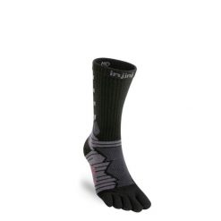 Skarpety do biegania Injinji Ultra Run Crew. Czarne skarpety damskie Injinji, bez wzorów. Za 83.99 zł.