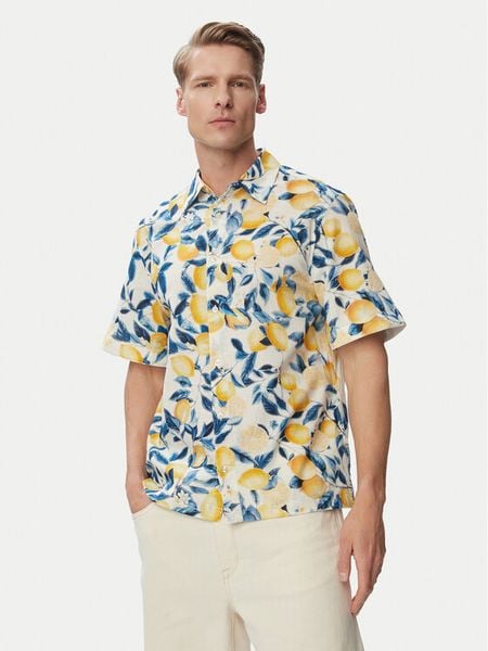 Guess Koszula M6GH35 W1722 Kolorowy Regular Fit. Koszule męskie Guess, m, z aplikacjami, z bawełny, bez kołnierzyka, bez ramiączek. Za 344.99 zł.