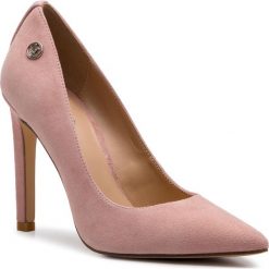 Szpilki LIU JO - Astrid 01 S19127 P0021 Pink 00006. Czerwone półbuty damskie Liu Jo, bez wzorów, ze skóry, bez obcasa, bez zapięcia. W wyprzedaży za 339.00 zł.