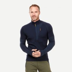 Koszulka męska trekkingowa z długim rękawem Simond MT900 merino. Niebieskie koszulki sportowe męskie SIMOND, na zimę, l, bez wzorów, z dzianiny, bez kołnierzyka, bez ramiączek, trekkingowe. Za 299.99 zł.