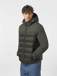 Kurtka GEOX M SAPIENZA Zielony. Zielone kurtki męskie Geox, m, bez wzorów, z puchu, bez kaptura. Za 827.99 zł.