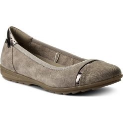 Półbuty JANA - 8-22104-20 Lt. Grey 204. Szare półbuty damskie JANA, bez wzorów, ze skóry ekologicznej, bez obcasa, na płaskiej podeszwie, bez zapięcia. W wyprzedaży za 179.00 zł.