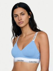 Calvin Klein Underwear Biustonosz braletka LV00QF8504 Niebieski. Niebieskie biustonosze Calvin Klein Underwear, bez wzorów, z bawełny. Za 169.99 zł.