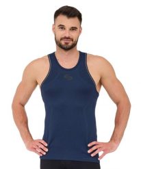 Koszulka męska na ramiączkach Brubeck FITNESS. Czarne koszulki sportowe męskie Brubeck, m, bez wzorów, z materiału, bez kołnierzyka, bez ramiączek, do biegania. Za 49.99 zł.