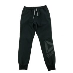 Second life - Spodnie dresowe męskie Reebok Performance Delta - Jak nowy. Czarne spodnie sportowe męskie Reebok, l, bez wzorów, z dresówki, do biegania. Za 106.46 zł.