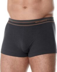 Brubeck BX10870 Bokserki męskie ACTIVE WOOL grafitowy M. Szare bokserki męskie Brubeck, m, bez wzorów. Za 105.92 zł.