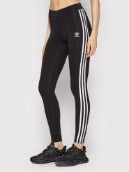 Adidas Legginsy adicolor Classics 3-Stripes HD2350 Czarny Tight Fit. Czarne legginsy damskie Adidas, bez wzorów, z bawełny. Za 139.99 zł.