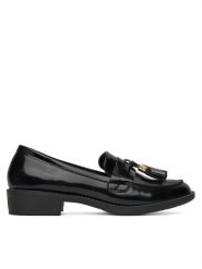 DeeZee Loafersy 13093-2 Czarny. Czarne mokasyny damskie DeeZee, ze skóry. Za 139.99 zł.