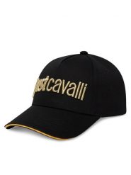 Just Cavalli Czapka z daszkiem 78RAZK30 ZG192 Czarny. Czarne czapki i kapelusze damskie Just Cavalli, bez wzorów, z bawełny. Za 129.99 zł.