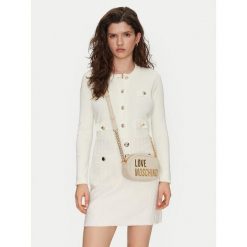 Torebka LOVE MOSCHINO. Białe listonoszki damskie Love Moschino, bez wzorów, bez dodatków. Za 508.99 zł.