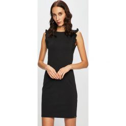 Liu Jo - Sukienka. Czarne sukienki damskie Liu Jo, bez wzorów, z bawełny, casualowe, bez kołnierzyka, bez ramiączek. W wyprzedaży za 449.90 zł.