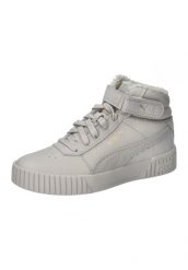 Buty damskie zimowe Puma CARINA 2.0 MID WTR. Brązowe obuwie sportowe damskie Puma, bez wzorów, z gumy, trekkingowe. Za 210.00 zł.
