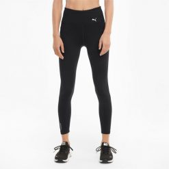 Spodnie Puma Favourite Forever High Waist 7/8 Training Leggings W 520267 01. Czarne legginsy damskie Puma, s, bez wzorów, z poliesteru, z podwyższonym stanem, na fitness i siłownię. W wyprzedaży za 169.50 zł.