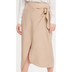Spódnica z lyocellu - Beżowy. Spódnice damskie marki Reserved. Za 119.99 zł.
