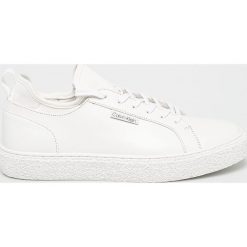 Calvin Klein - Buty. Białe buty sportowe męskie Calvin Klein, z gumy, bez zapięcia. Za 679.90 zł.