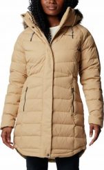 Columbia Columbia Belle Isle II Mid Down Jacket 2085153262 Beżowe S. Brązowe kurtki damskie Columbia, s, bez wzorów, bez kaptura. Za 708.25 zł.