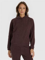 4F Bluza dresowa nierozpinana z kapturem damska - brązowa S. Brązowe bluzy damskie 4f, s, bez wzorów, z dresówki, z kapturem. W wyprzedaży za 119.99 zł.