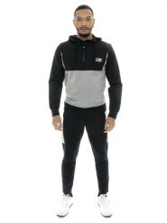 Bluza z kaptur na trening na co dzień. Szare bluzy męskie LEONE 1947 APPAREL, m, bez wzorów, z dresówki, bez kaptura. Za 437.84 zł.