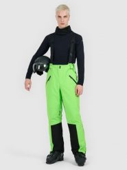 4F Spodnie narciarskie z szelkami membrana Dermizax 20000 męskie - zielone L. Zielone spodnie snowboardowe męskie 4f, l, bez wzorów, narciarskie, Dermizax. Za 999.99 zł.