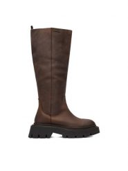 G-Star Raw Kozaki CEO-WI34-JOSIA-01 Brązowy. Brązowe kozaki damskie G-Star Raw, ze skóry, bez obcasa, na płaskiej podeszwie. Za 649.99 zł.