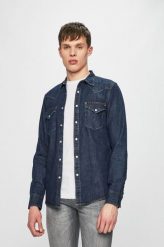 LEE WESTERN SHIRT MĘSKA KOSZULA JEANSOWA BLUEPRINT L643PLLH 112115418. Koszule męskie Lee, l, bez wzorów, z jeansu, bez kołnierzyka, bez ramiączek. Za 159.99 zł.