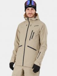 Kurtka Narciarska Męska Fundango Rigel. Zielone kurtki snowboardowe męskie Fundango, l, bez wzorów, z materiału, długie, bez kaptura, narciarskie. Za 599.00 zł.