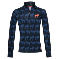 Bluza narciarska Męska Gareth & Lucas Eighty. Niebieskie bluzy męskie GARETH & LUCAS, l, bez wzorów, z elastanu, bez kaptura, narciarskie. Za 229.99 zł.