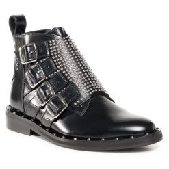 Botki Rage Age. Czarne botki damskie Rage Age, bez obcasa, na płaskiej podeszwie, bez zapięcia. Za 589.99 zł.