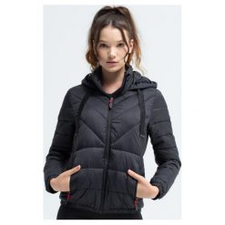 Umbro Kurtka Zimowa Tobito , czarny, rozmiar XS. Czarne kurtki damskie Umbro, na zimę, s, bez wzorów, z materiału, bez kaptura. Za 229.99 zł.