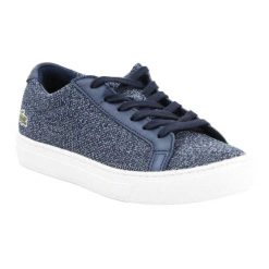 Lifestylowe Buty Treningowe Dla Kobiet. Niebieskie obuwie sportowe damskie Lacoste, bez wzorów. Za 576.99 zł.