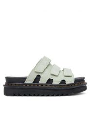 Dr. Martens Klapki Raine DM40521300 Zielony. Zielone klapki damskie Dr. Martens, bez wzorów, ze skóry, bez obcasa. Za 439.99 zł.