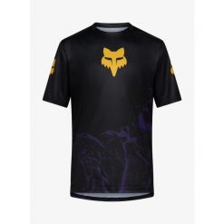 Koszulka rowerowa męska Fox Ranger SS Jersey Img Print. Czarne buty sportowe męskie FOX, m, bez wzorów, z jersey, bez kołnierzyka, bez ramiączek, rowerowe. Za 219.99 zł.