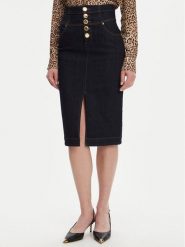 Marciano Guess Spódnica jeansowa 5YGD13 7347A Granatowy Regular Fit. Niebieskie spódnice damskie Marciano Guess, z aplikacjami, z bawełny. Za 699.99 zł.