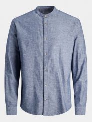 Jack & Jones Koszula Summer 12248385 Niebieski Comfort Fit. Niebieskie koszule męskie Jack & Jones, m, bez wzorów, z bawełny, bez kołnierzyka, bez ramiączek. Za 99.99 zł.