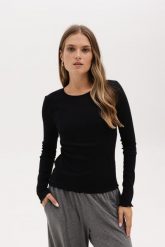 BLUZKA LILIA CZARNA L - Flawless. Czarne bluzki damskie Flawless, l, bez wzorów, z bawełny, biznesowe, bez kołnierzyka, bez ramiączek. Za 220.00 zł.