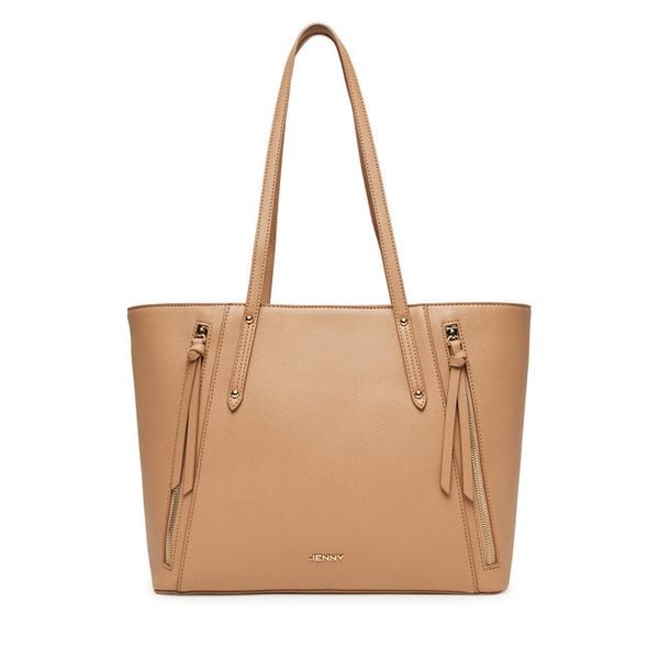 Torebka JENNY. Brązowe torebki do ręki damskie Jenny, bez wzorów, bez dodatków. Za 159.99 zł.